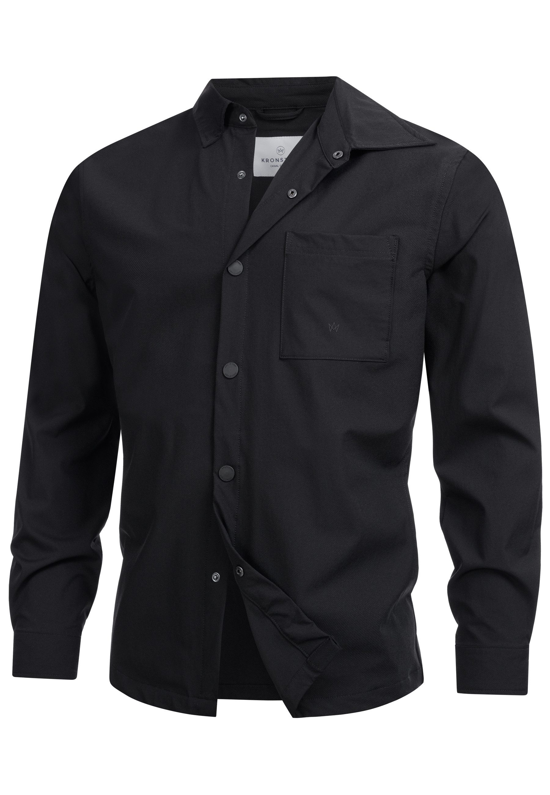 Kronstadt Sommerjacke Herren KSBoleyn Übergangsjacke Herrenjacke Overshirt-Jacke mit Druckknöpfen