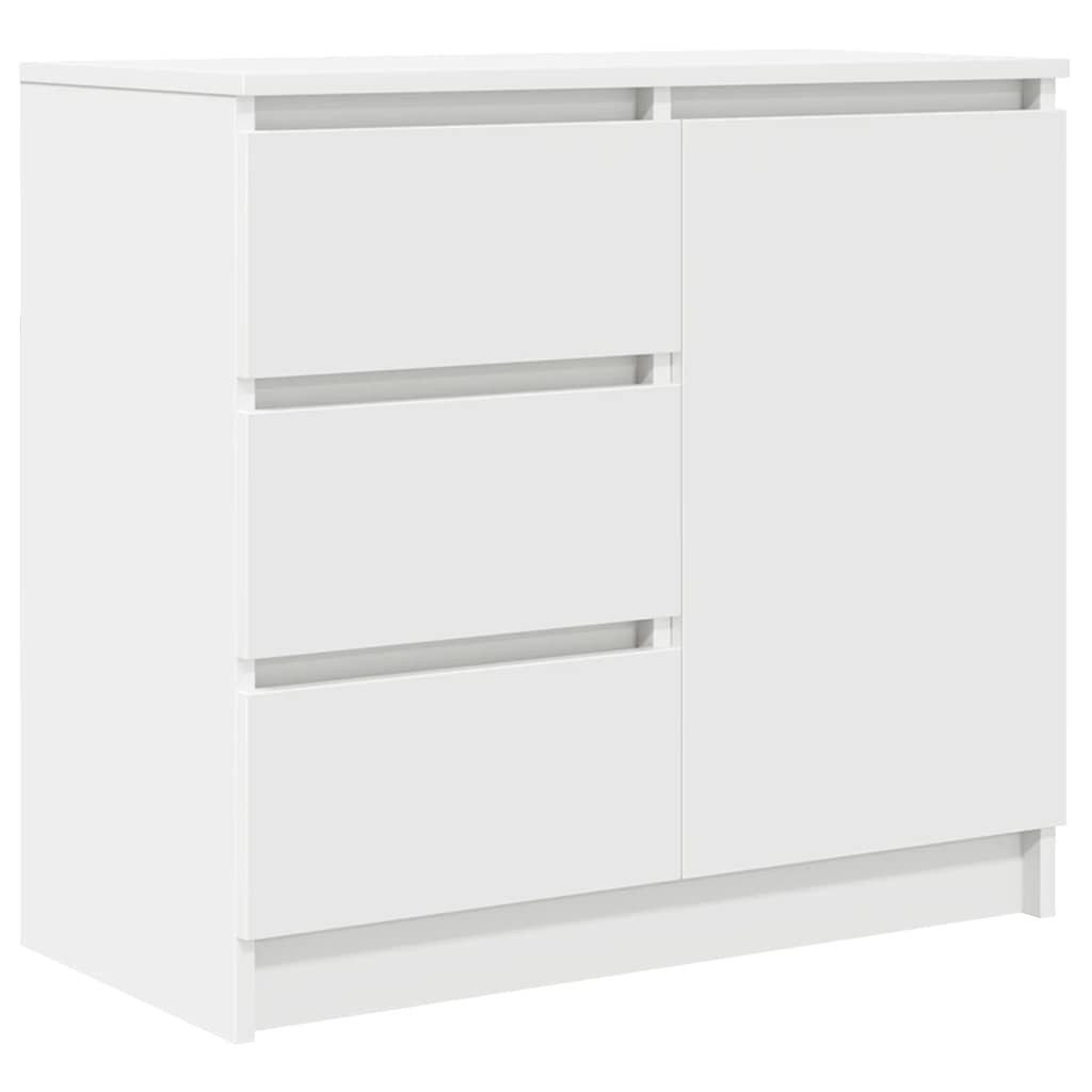 vidaXL Sideboard Sideboard mit Schublade Weiß 71x35x65 cm Holzwerkstoff (1 günstig online kaufen