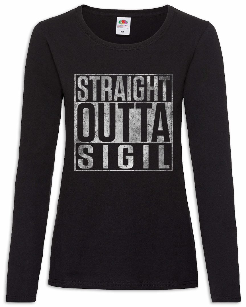 Urban Backwoods Langarmshirt Straight Outta Sigil Damen Langarmshirt Planescape Dungeons Pen Paper (1-tlg) Dragons Role Playing RPG
