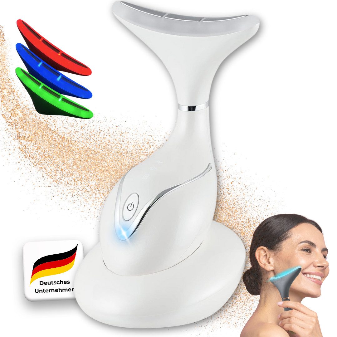 Gesichtsmassagegerät [Neuheit] Beautygerät faltenfrei, Gesicht/Hals, Anti-Aging Wunder