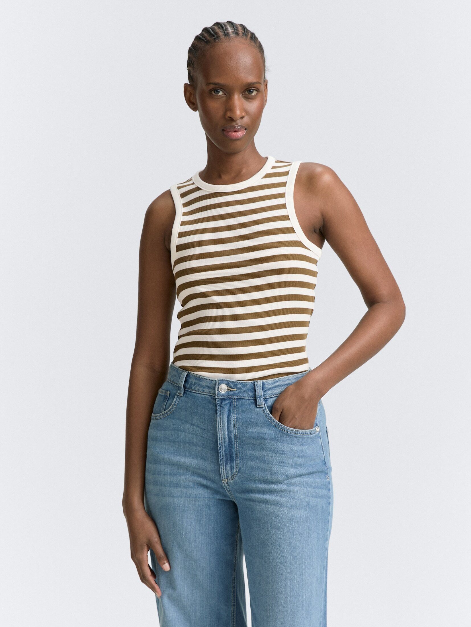 TOM TAILOR Denim Trägertop Racerback Top günstig online kaufen