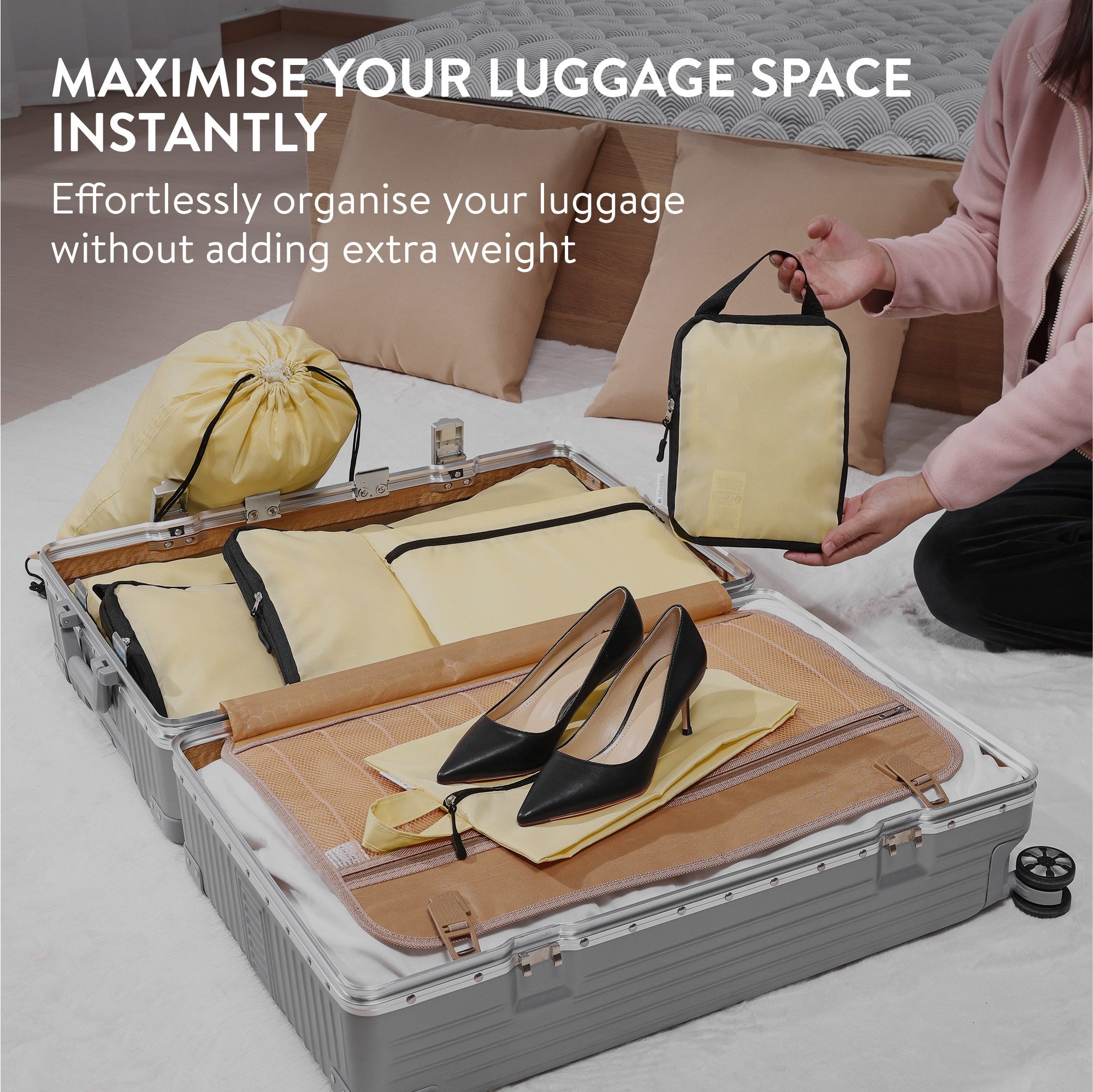 Navaris Kofferorganizer Koffer Organizer - Packtaschen günstig online kaufen