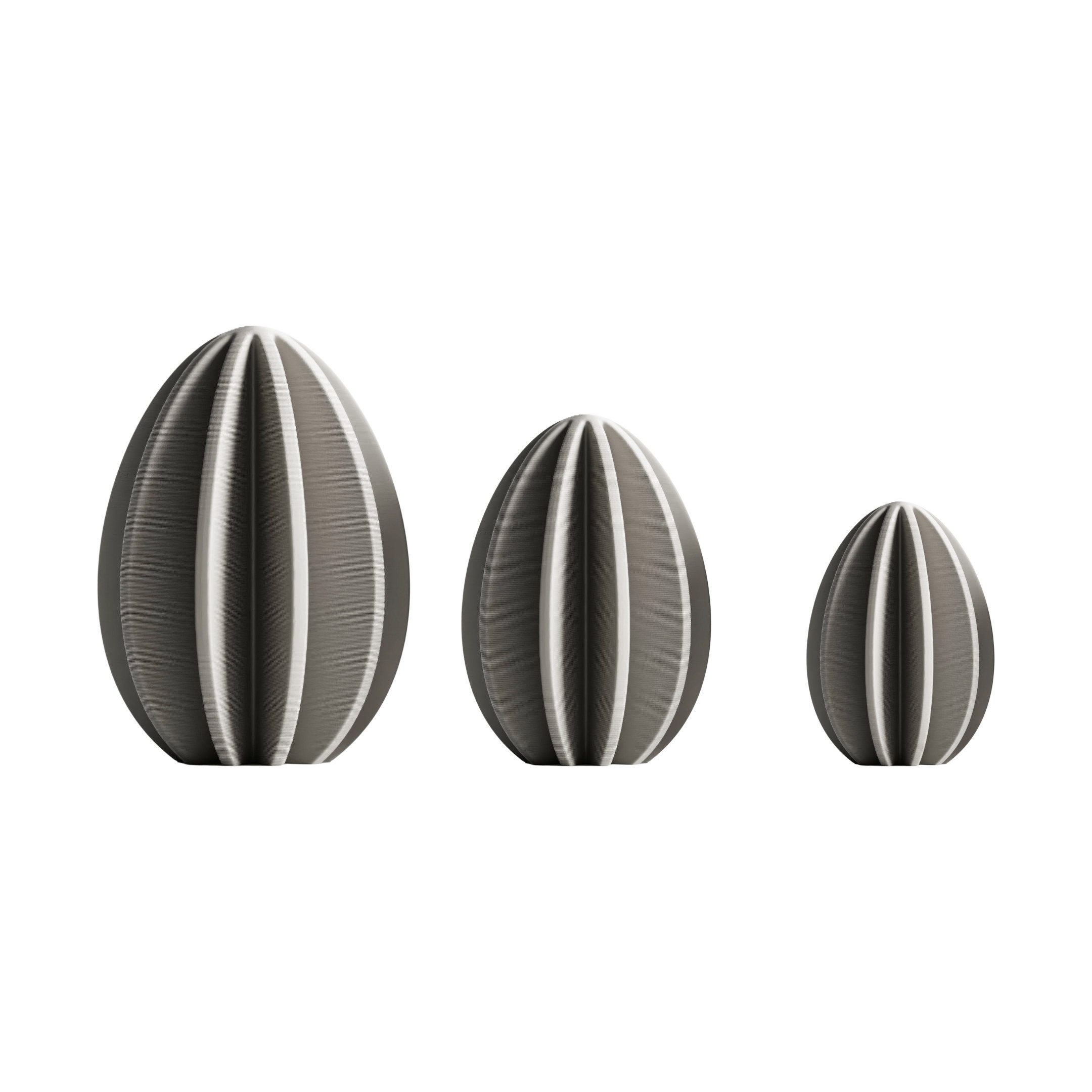 Shapes - Decorations Dekofigur Minimalistisches Ostereier Set – Deko Eier im Dreierset (3er-Set, 1 x Osterei (klein), 1 x Osterei (mittelgroß), 1 x Osterei (groß), Dekofiguren für Ostern