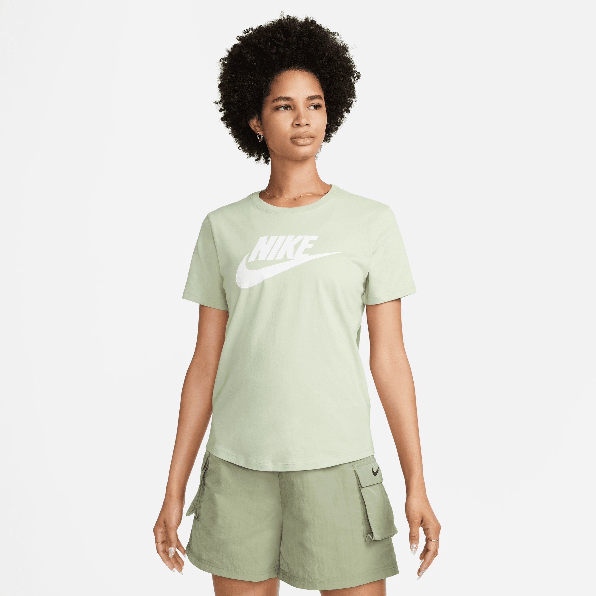 HONEYDEW/WHITE Sportswear Nike T-SHIRT ESSENTIALS WOMEN'S T-Shirt LOGO