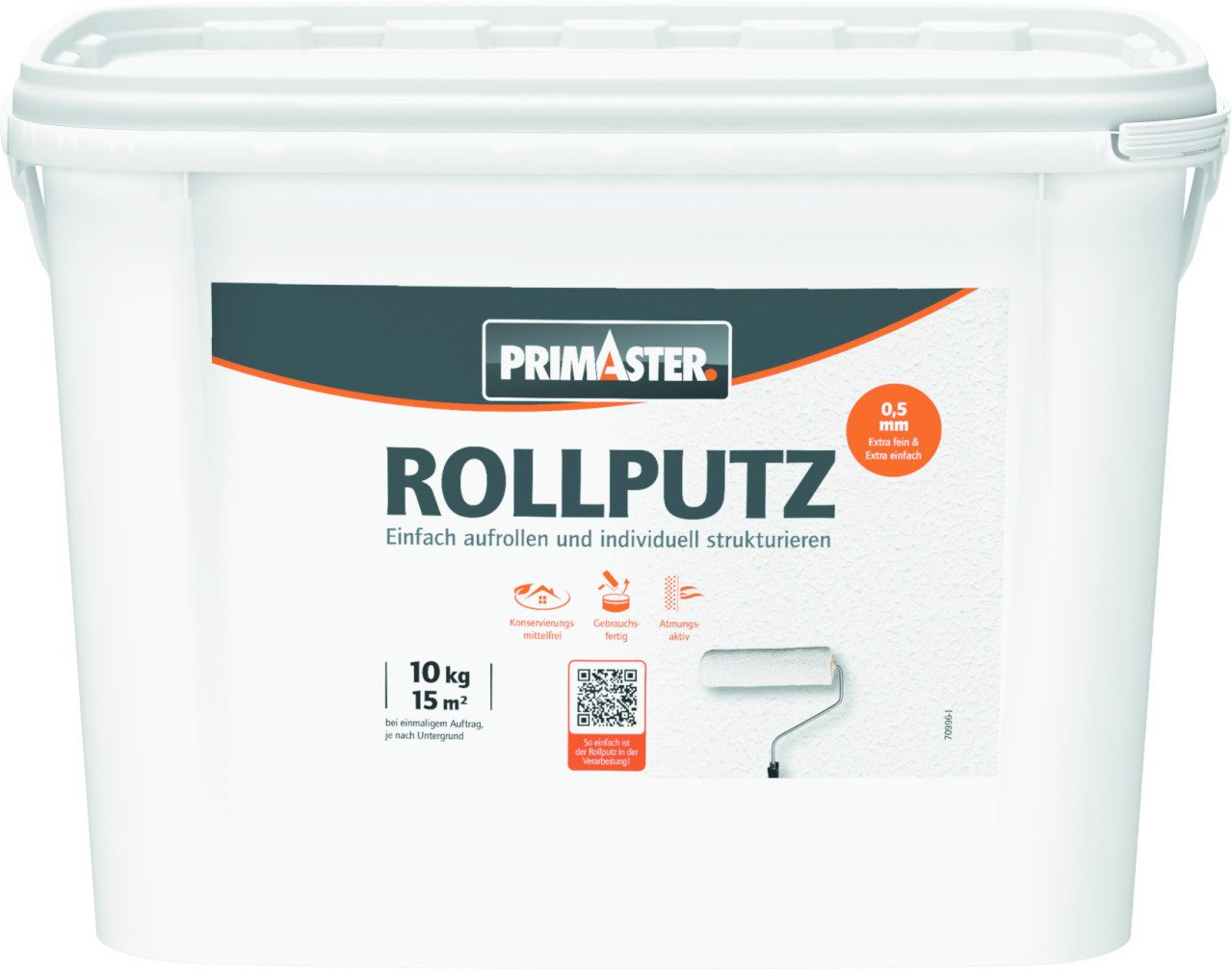 Primaster Gips-Kalk-Putz Primaster Putz von der Rolle 10 kg weiß