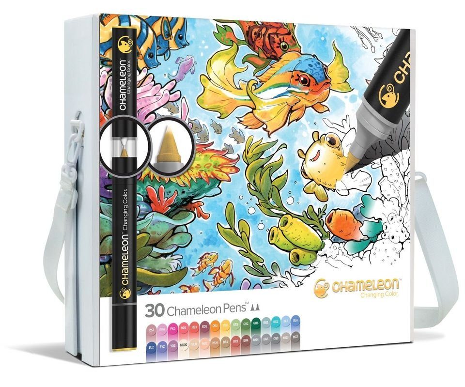 Chameleon Art Products Marker 30er Set Chameleon Pens - Koffer, (30-tlg)