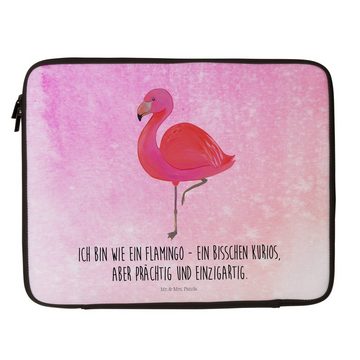Mr. & Mrs. Panda Laptop-Hülle Flamingo classic - Aquarell Pink - Geschenk, ich, Selbstliebe, Tasche