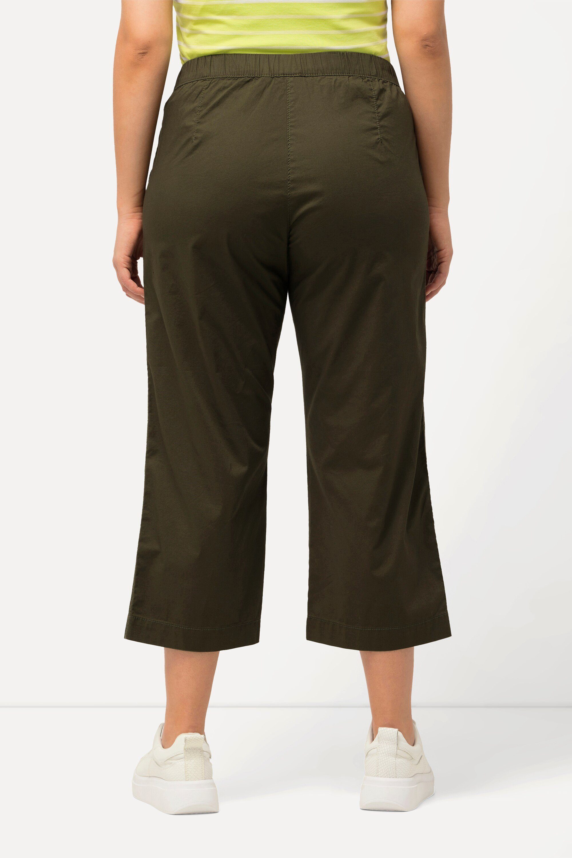 Ulla Popken 7/8-Hose 7/8-Hose Ruby geformtes Knie gerades Bein