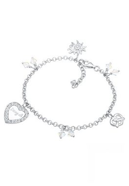 Elli Armband Bettelarmband Tracht Kristalle Silber, Bettelarmband