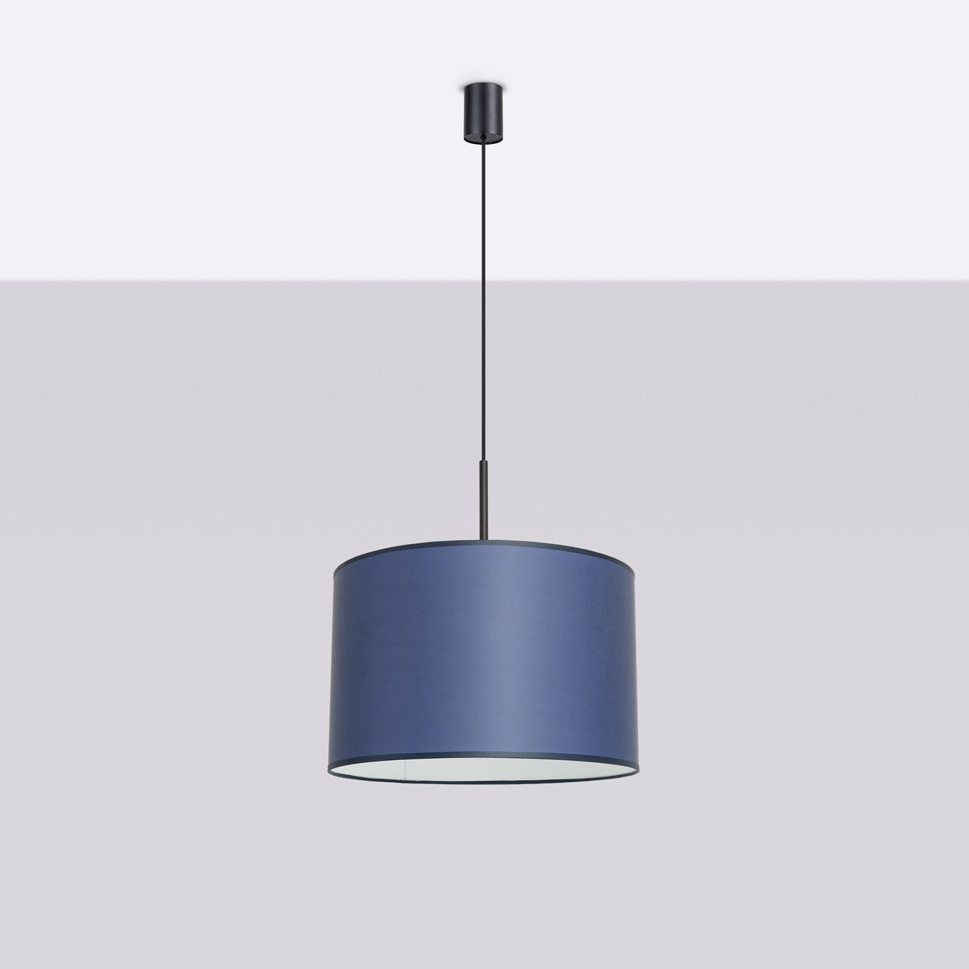 SOLLUX lighting Hängeleuchte Pendelleuchte Nevia Marineblau, Nicht enthalten