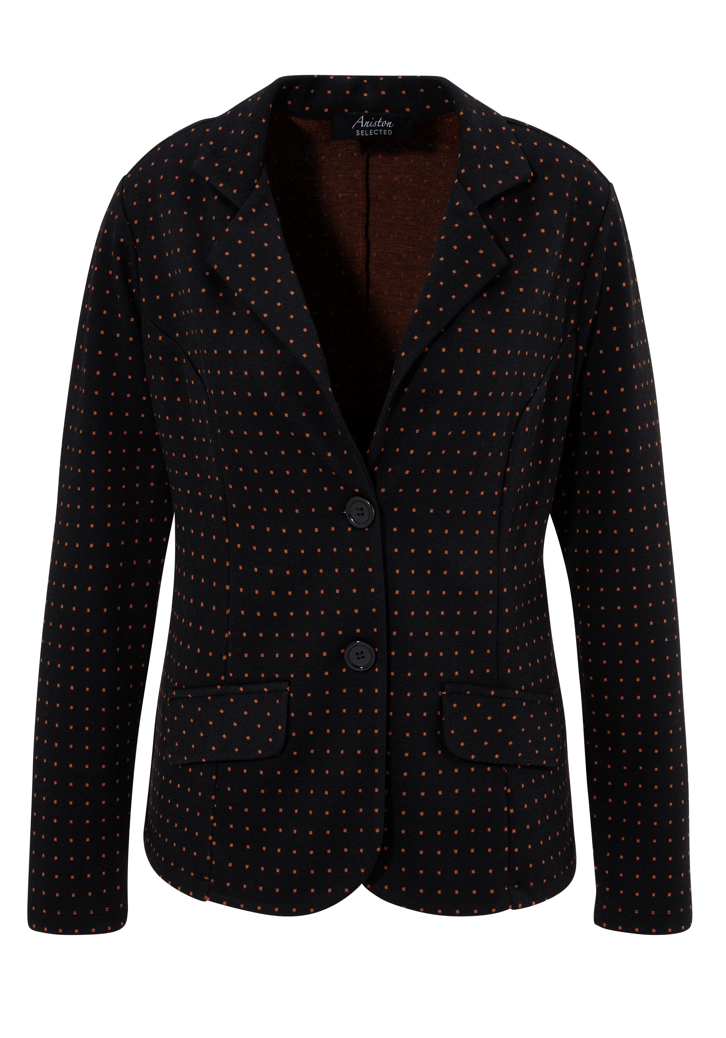 Aniston SELECTED Kurzblazer mit kleinen Quadraten