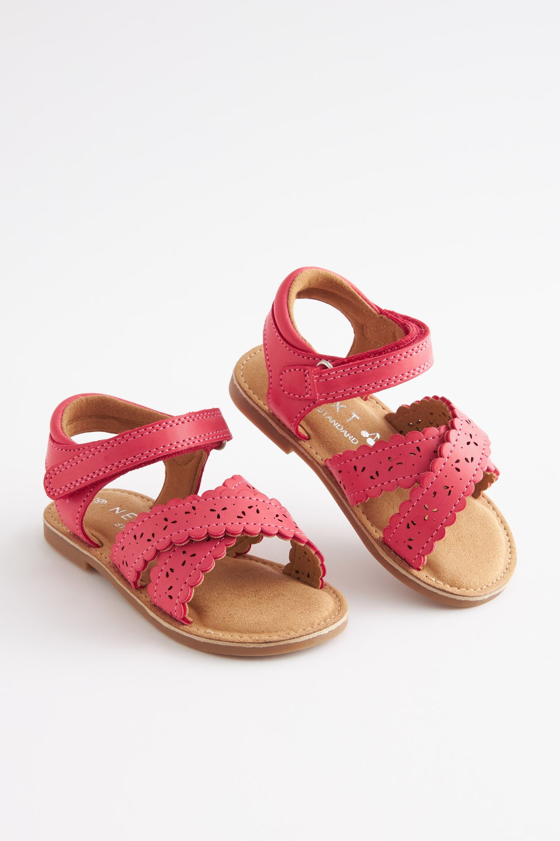 Next Pink Passform Sandalen Bogenkante Breite Sandale - (1-tlg) mit Hot