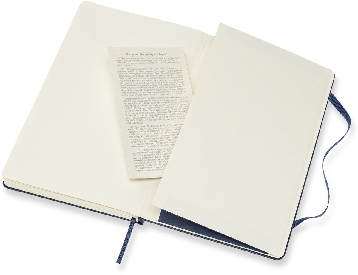MOLESKINE Notizbuch Skizzenbuch Large A5 165g/qm 52 Blatt Hardcover saphir