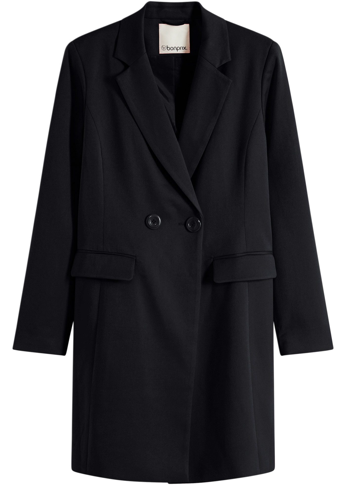 bonprix Wintermantel aus Polyester mit Viskose und Elasthan, mit Polyesterfutter