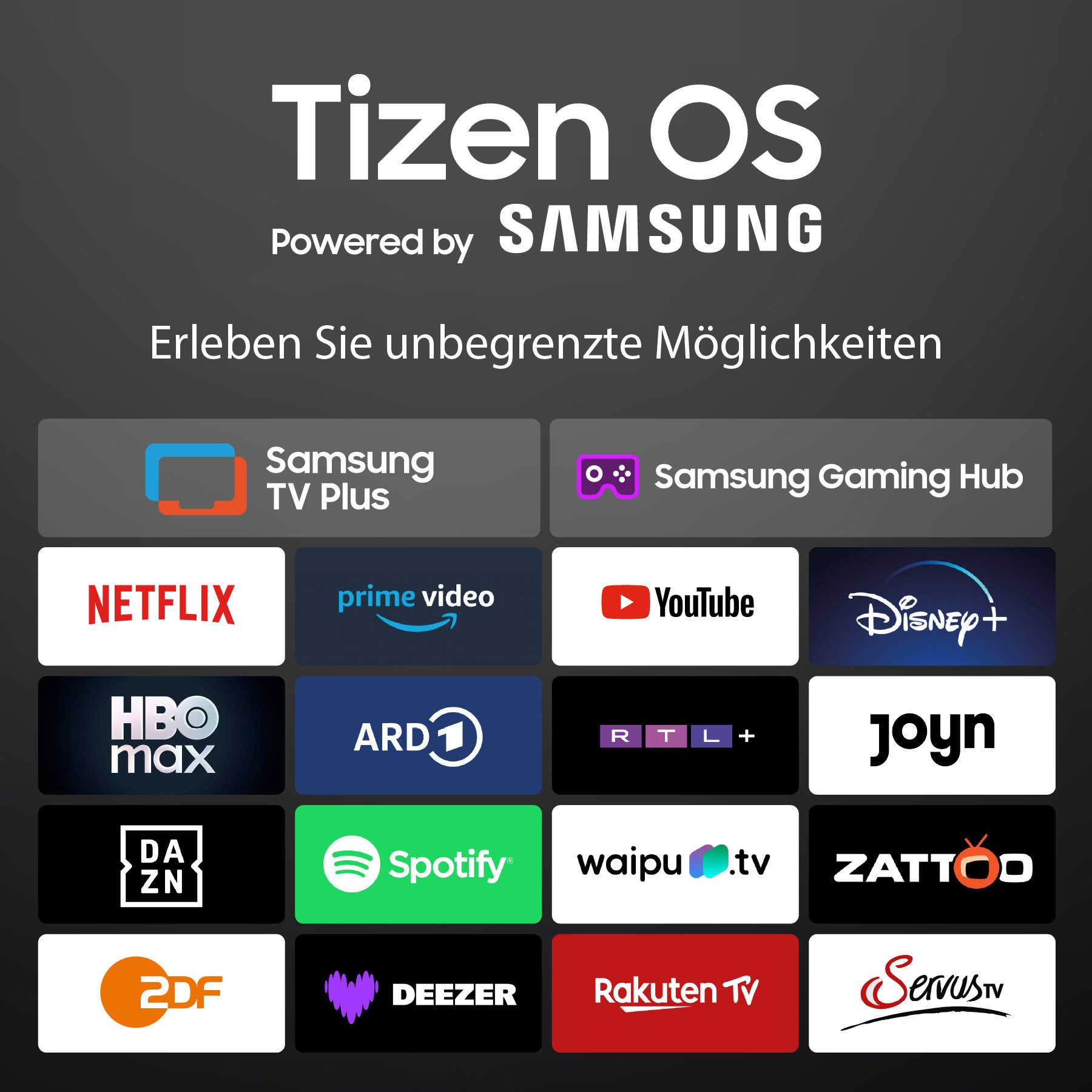 Dyon ULTIMAX 32H-TI-W LED-Fernseher (80 cm/32 Zoll, HD ready, Smart-TV, Tizen OS, Samsung TV Plus, Samsung Smart & Gaming Hub, Bluetooth)