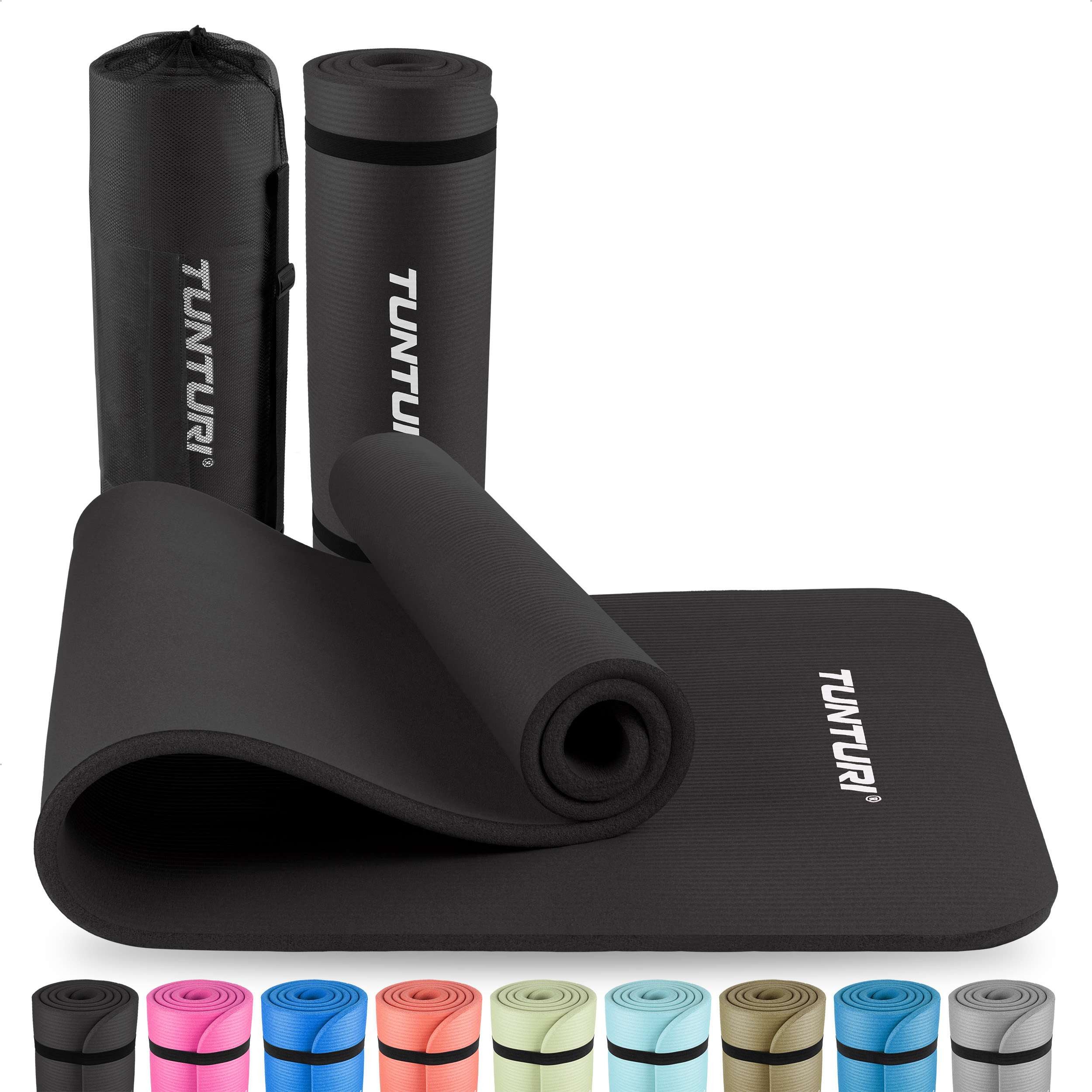 Tunturi Fitnessmatte Gymnastikmatte - Fitnessmatte extra dick - Rutschfest - Yogamatte - 1