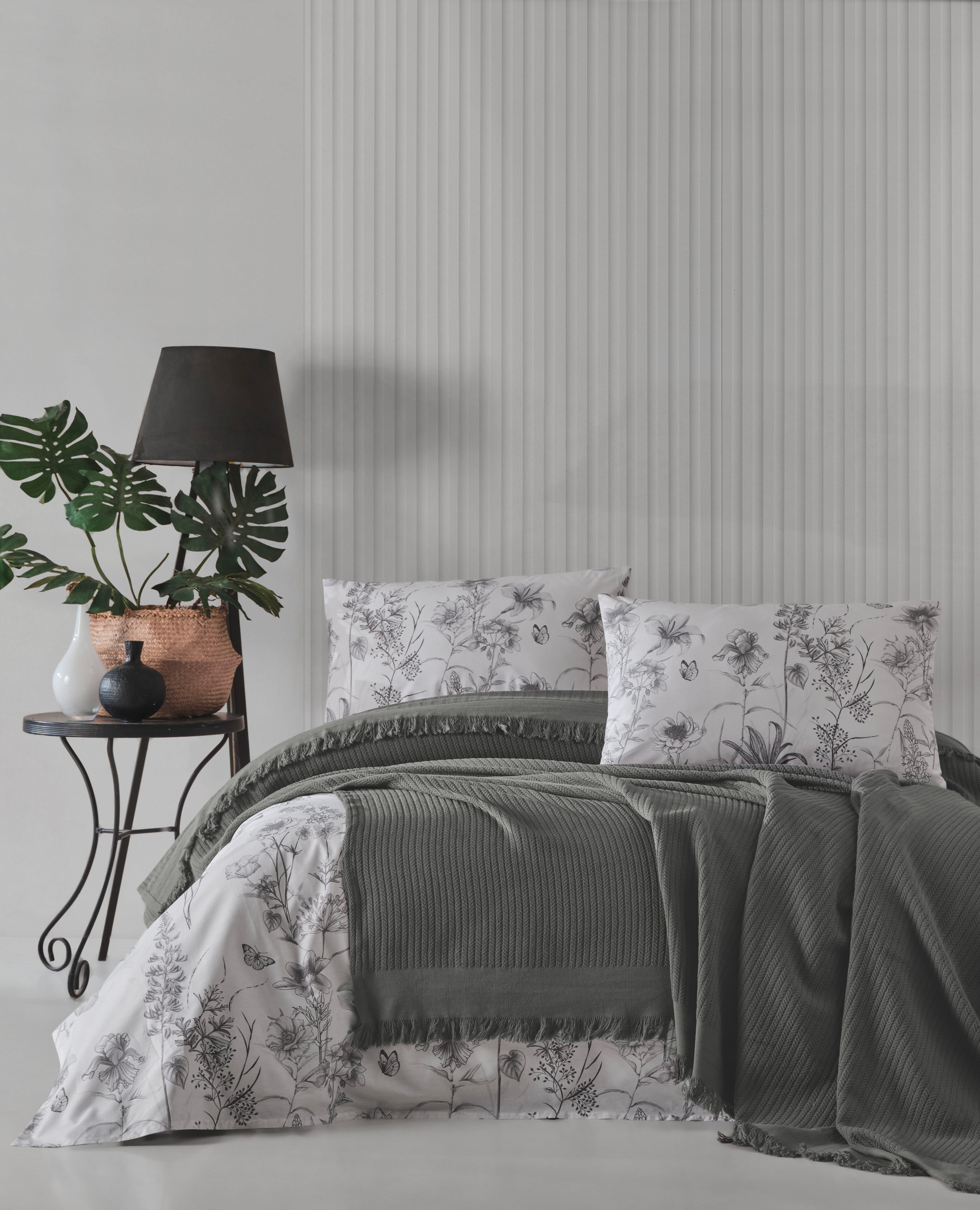 CLASS HOME COLLECTION Tagesdecke Geflochtene Baumwoll-Tagesdecke – Stilvoll günstig online kaufen