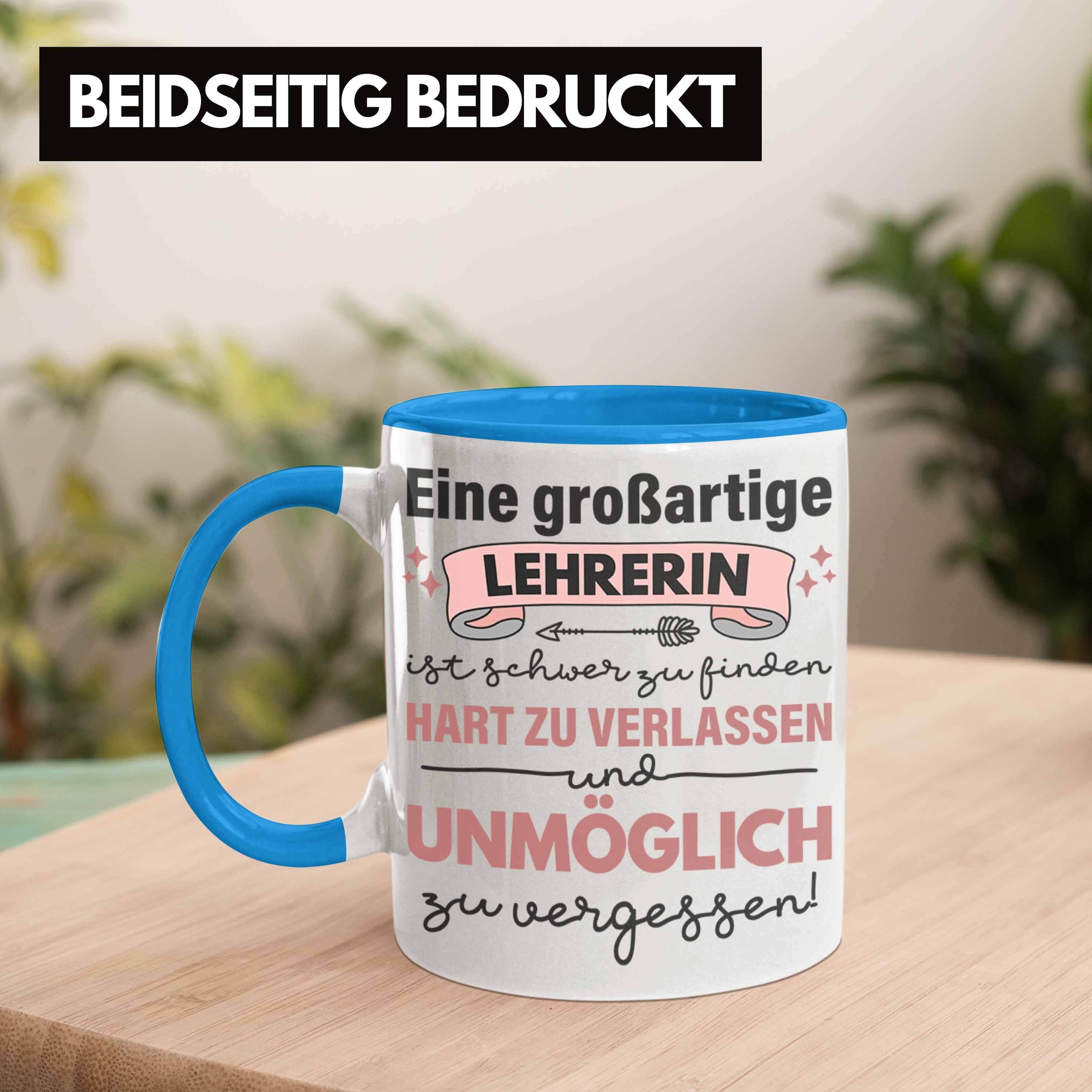 Trendation Tasse Trendation - Lehrerin Geschenk Tasse Geschenkidee Lustig Danke Sprüche