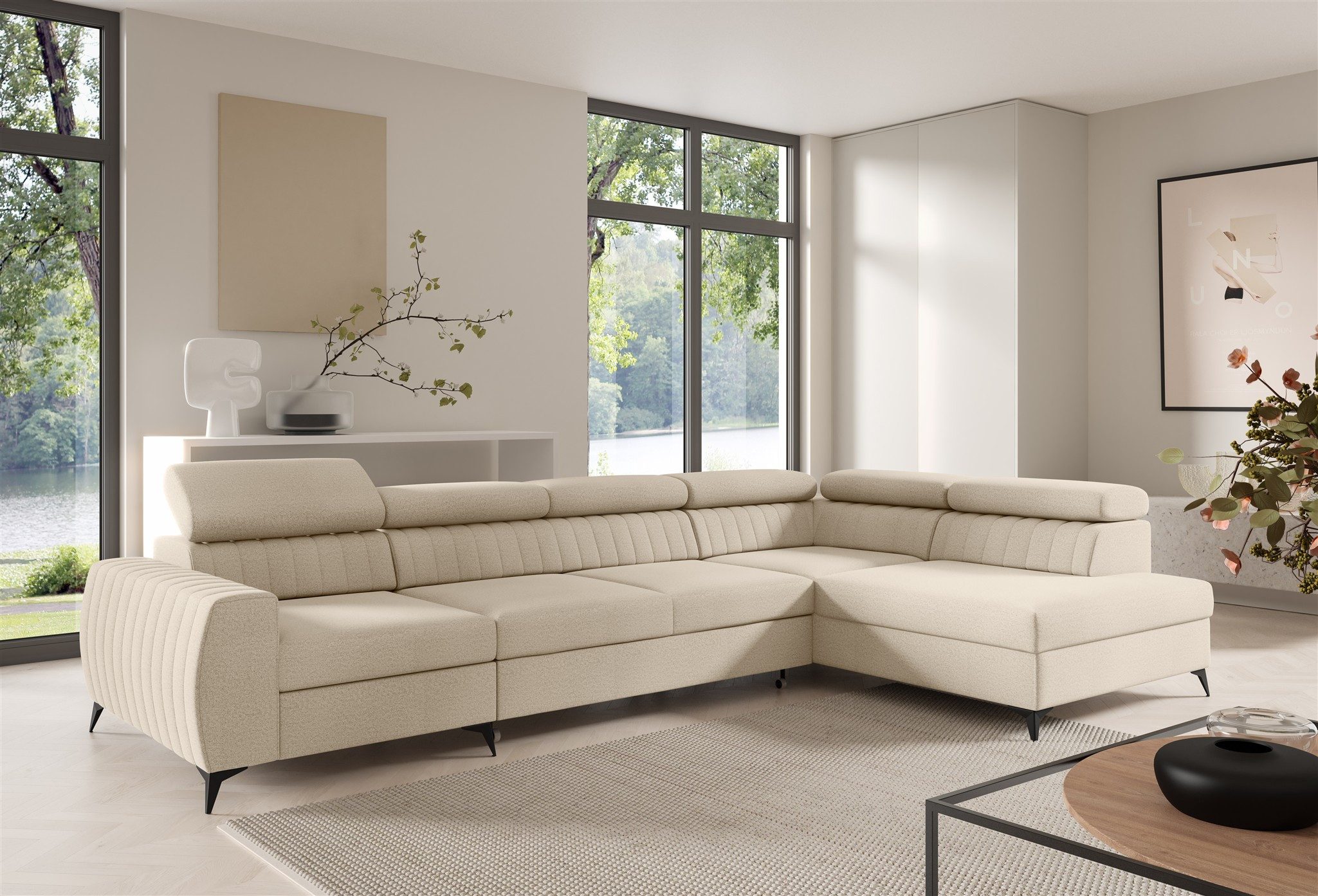Fun Möbel Ecksofa Schlafsofa Sofa TORONTO günstig online kaufen