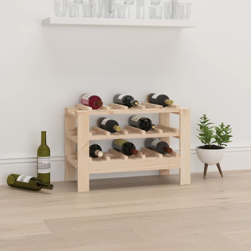vidaXL Weinregal Weinregal 61,5x30x42 cm Massivholz Kiefer, 1-tlg.
