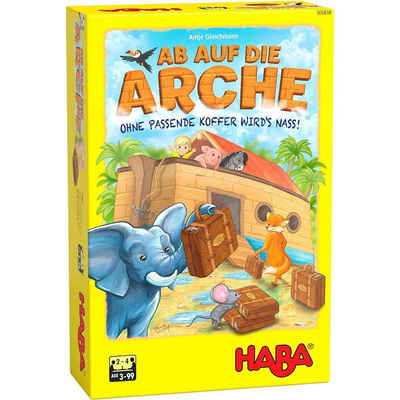 Haba Spiel, Ab auf die Arche Kinderspiel, Mitbring-Spiel mit Holzfiguren ab 3 Jahren