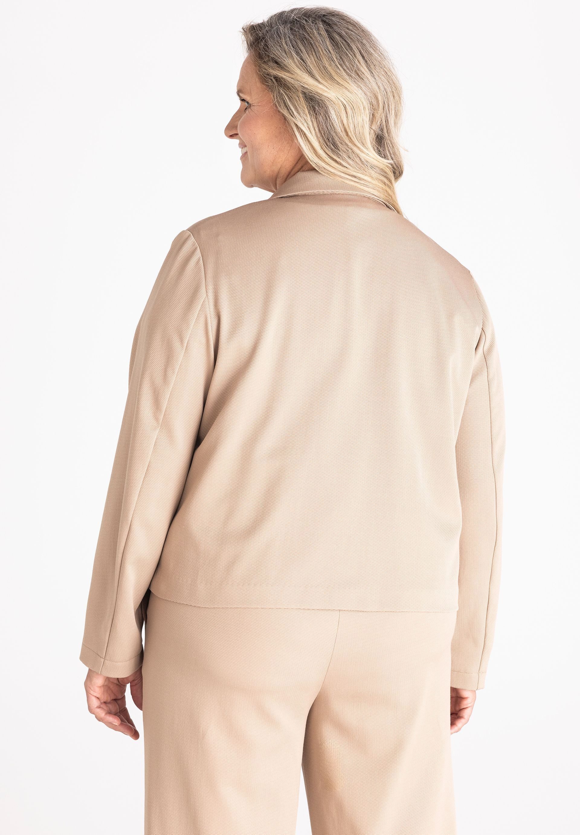 FRANK WALDER Kurzblazer mit verkürztem Schnitt