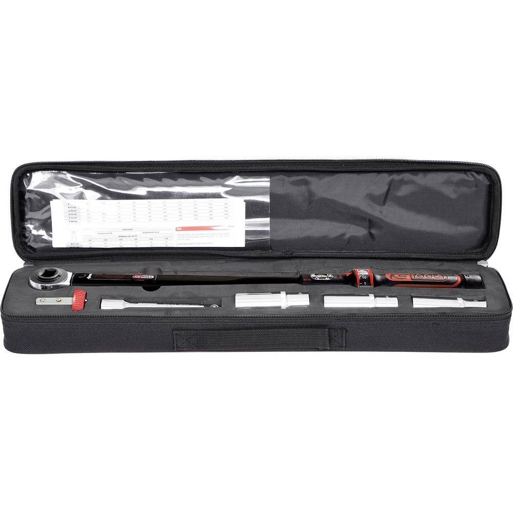 KS Tools Drehmomentschlüssel 1/2″ERGOTORQUEprecision Drehmomentschlüssel-Satz, 40-200Nm 516.1905, mit Knarre