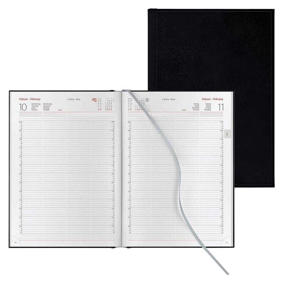 Lediberg Buchkalender Lediberg 899 Praxistimer / Reservierungsbuch 2026 A4 (Tagesplaner)