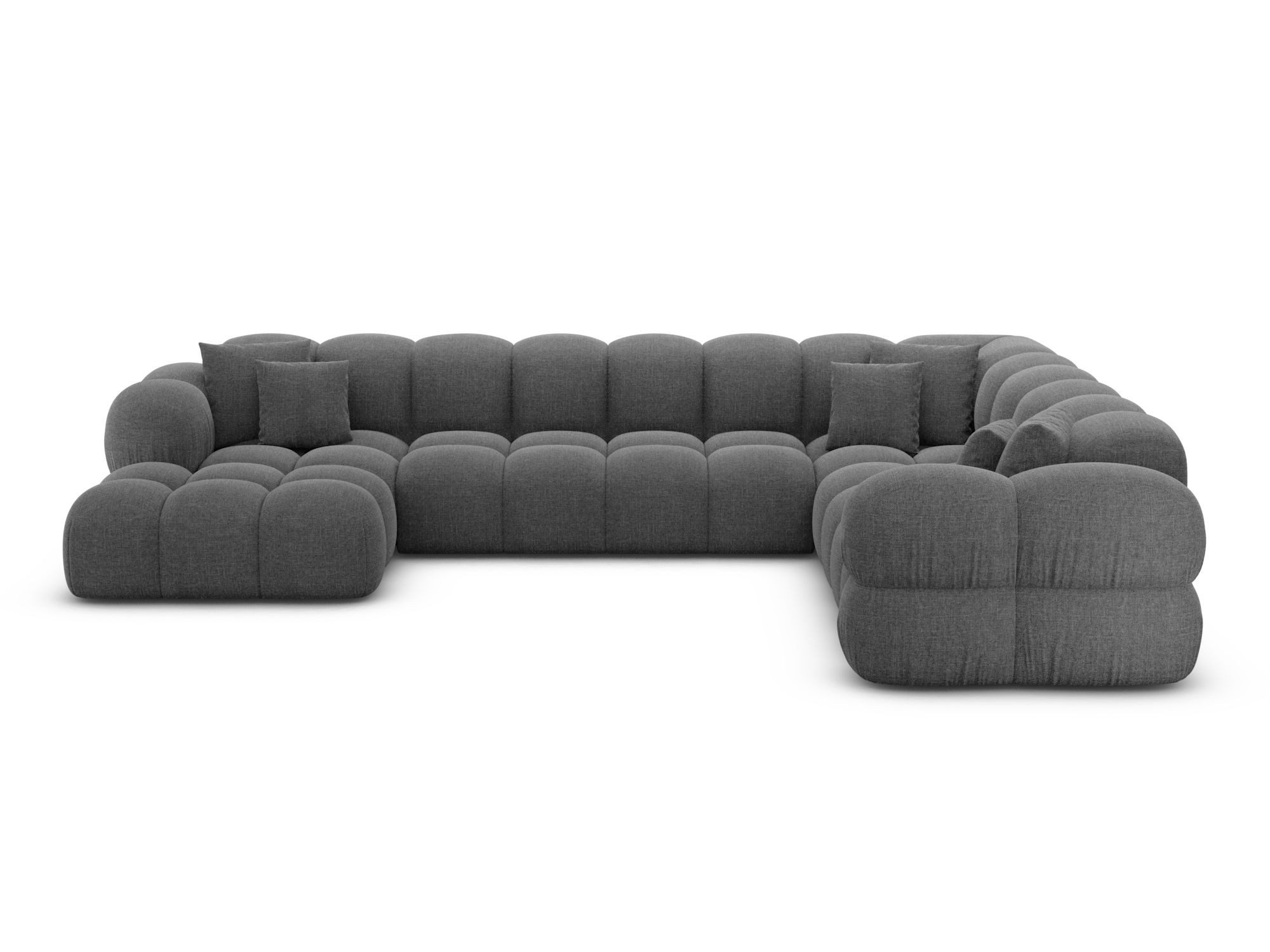 Sofa Dreams Wohnlandschaft XXL Stoff Wohnlandschaft Monteverde U-Form, Wohnlandschaft, U-Form, Moderne Wohnlandschaft in U-Form, 2 Zierkissen inklusive