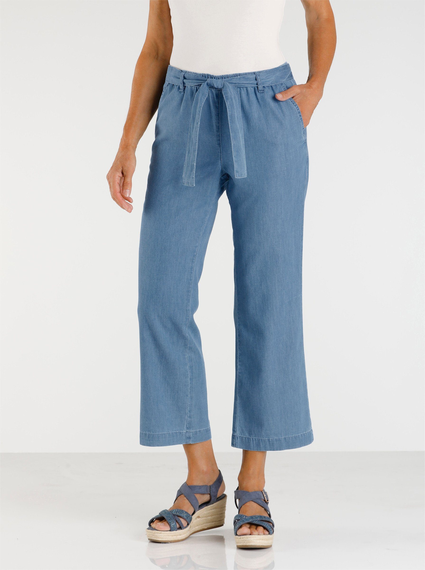 Witt Jeansshorts Jeans-Culotte komfortabel