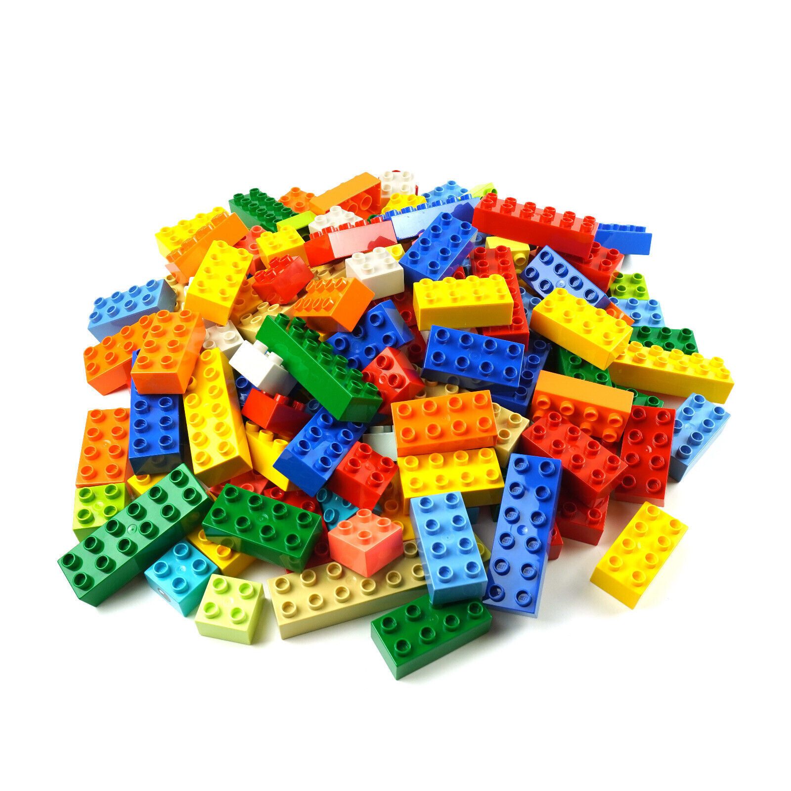 LEGO® Spielbausteine DUPLO® 2x2,2x4,2x6 Bausteine Gemischt 10x Teile, (Creativ-Set, 10 St), Made in Europe