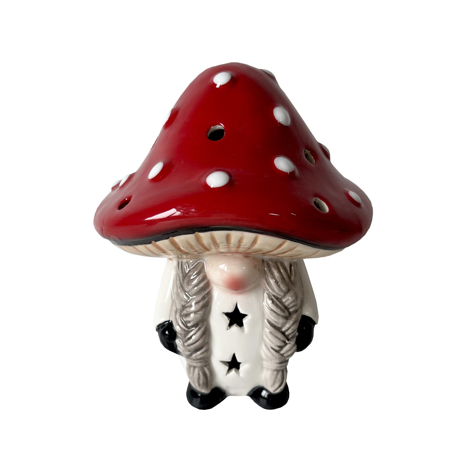 HTI-Living Weihnachtsfigur LED Wichtelfrau mit Zöpfen günstig online kaufen