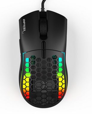 INCA IMG-GT20 Optisch Gaming Maus Mouse 1000-10000 DPI Schwarz Gaming-Maus