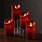 MARELIDA LED-Kerze »LED Kerzenset Adventskerzen Echtwachs bewegl. Flamme zum Auspusten 12,5cm 4St.« (4-tlg), Bild 1