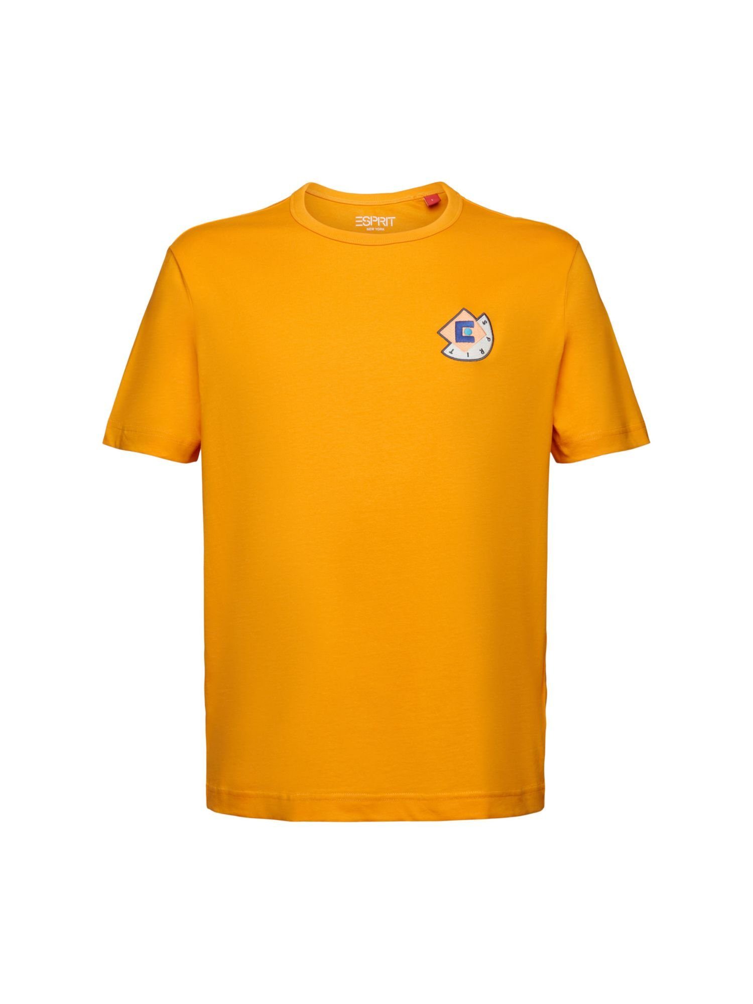 Esprit T-Shirt T-Shirt mit grafischem Logo (1-tlg) GOLDEN ORANGE