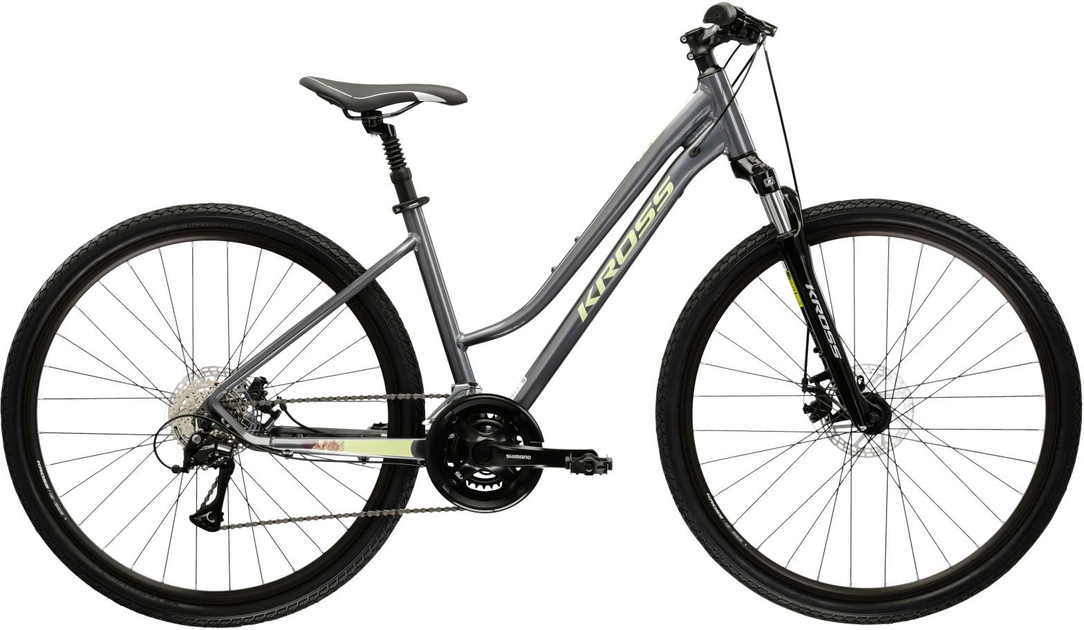 Kross Crossrad Evado 3.0, 16 Gang Shimano ACERA M3020 Schaltwerk, Kettenschaltung
