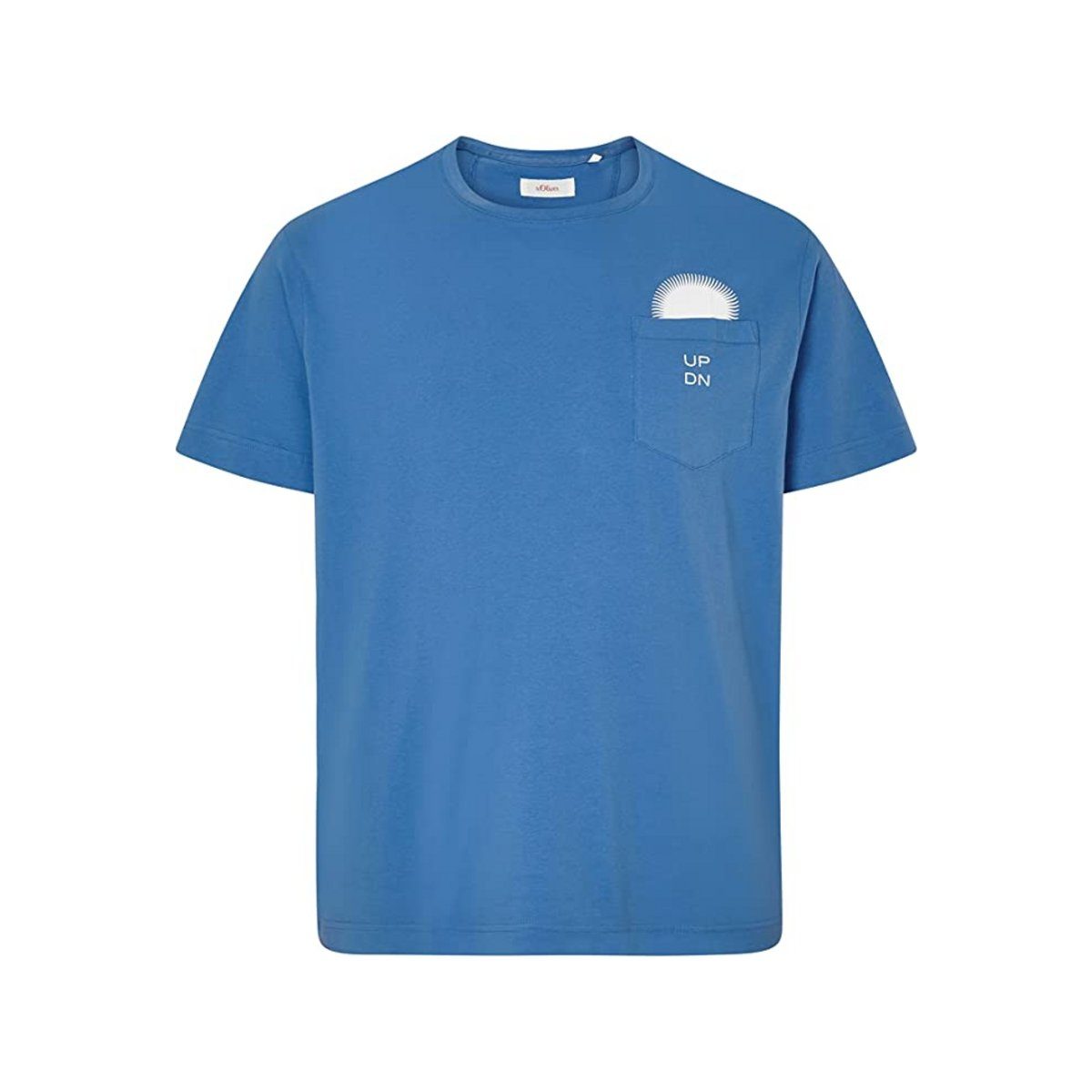 s.Oliver T-Shirt hell-blau regular fit (1-tlg)