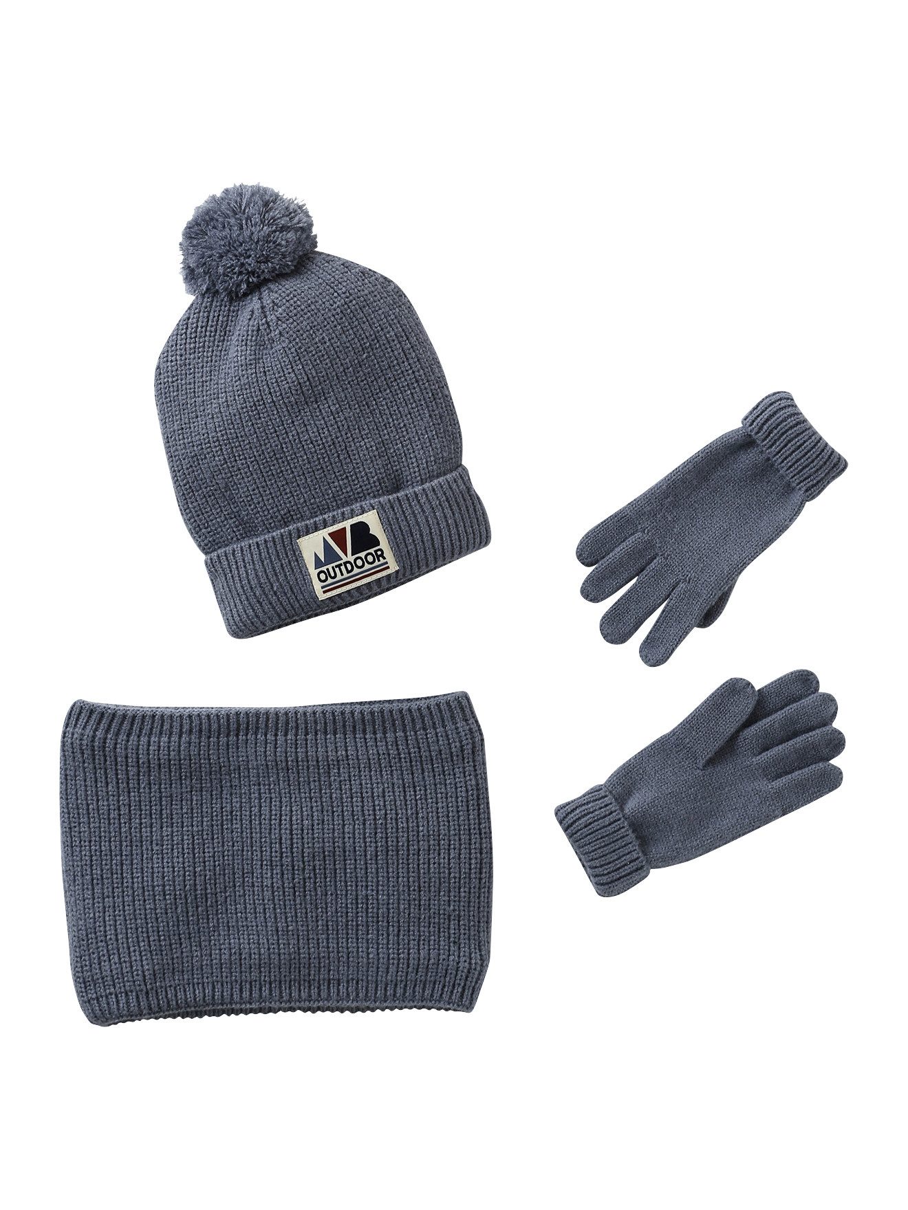 Mütze & Schal Jungen Set: Mütze, Snood und Handschuhe OUTDOOR