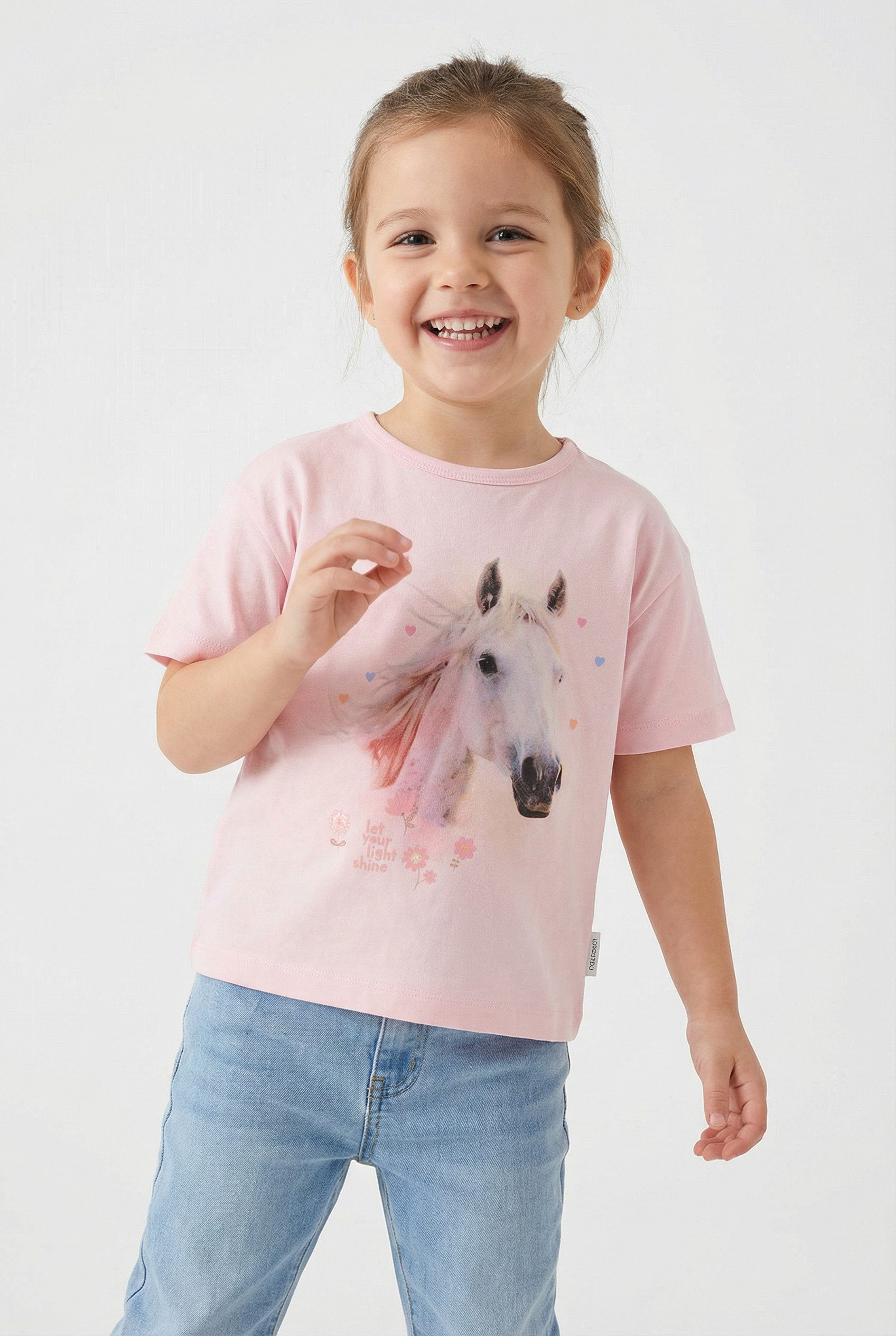 STACCATO T-Shirt (2-tlg) 2er Pack, mit Pferde-Motiv, für Girls