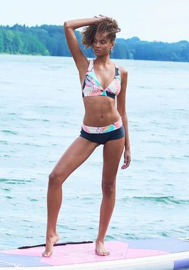 LASCANA ACTIVE Bikini-Hotpants Layne mit bedrucktem Bündchen