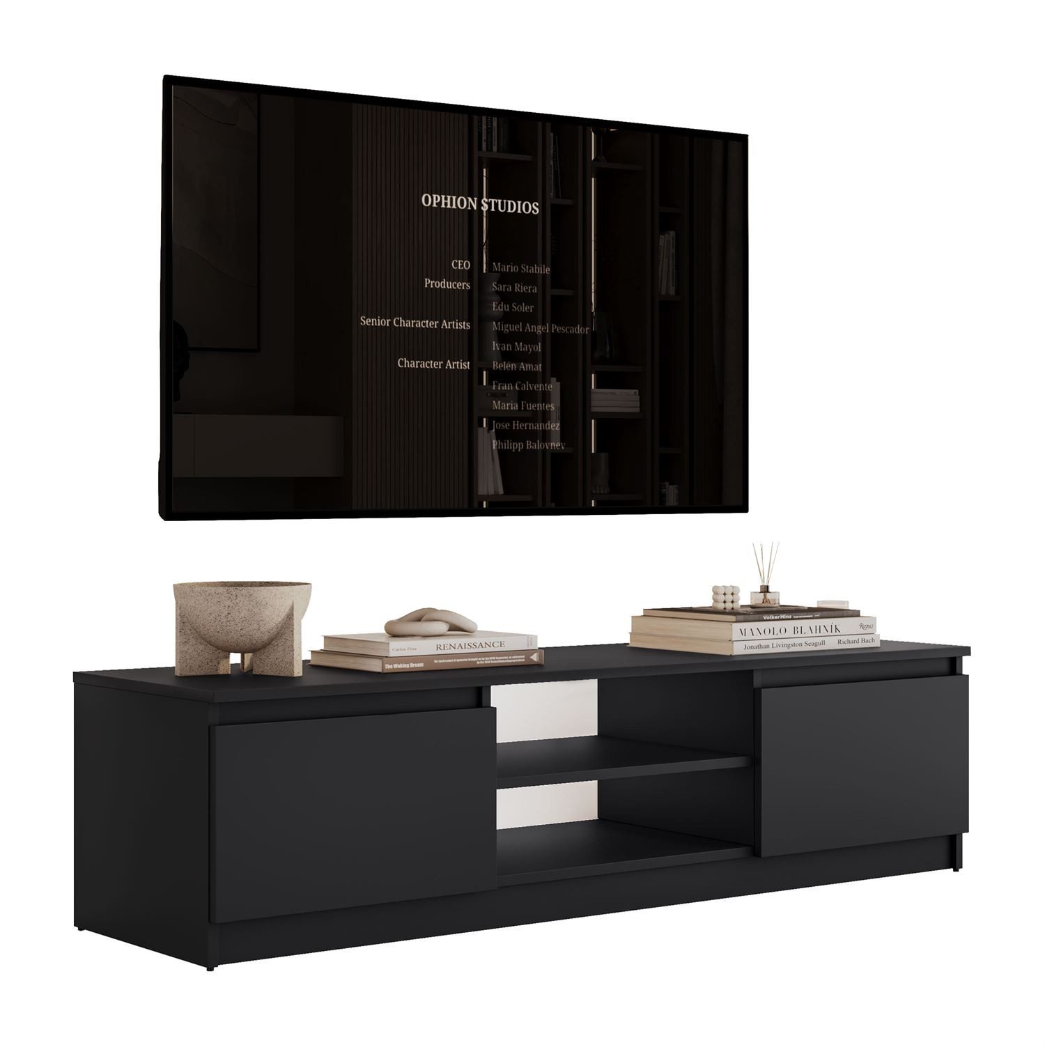Lookway TV-Schrank HANA 140 cm TV-Lowboard mit Stauraum (1x TV-Schrank) Breite: 140 cm