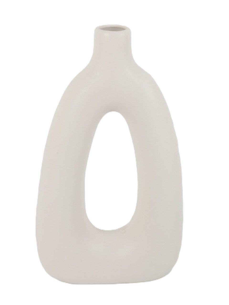 Trend Line Tischvase TrendLine Vase Keramik 32 x 18 cm weiß