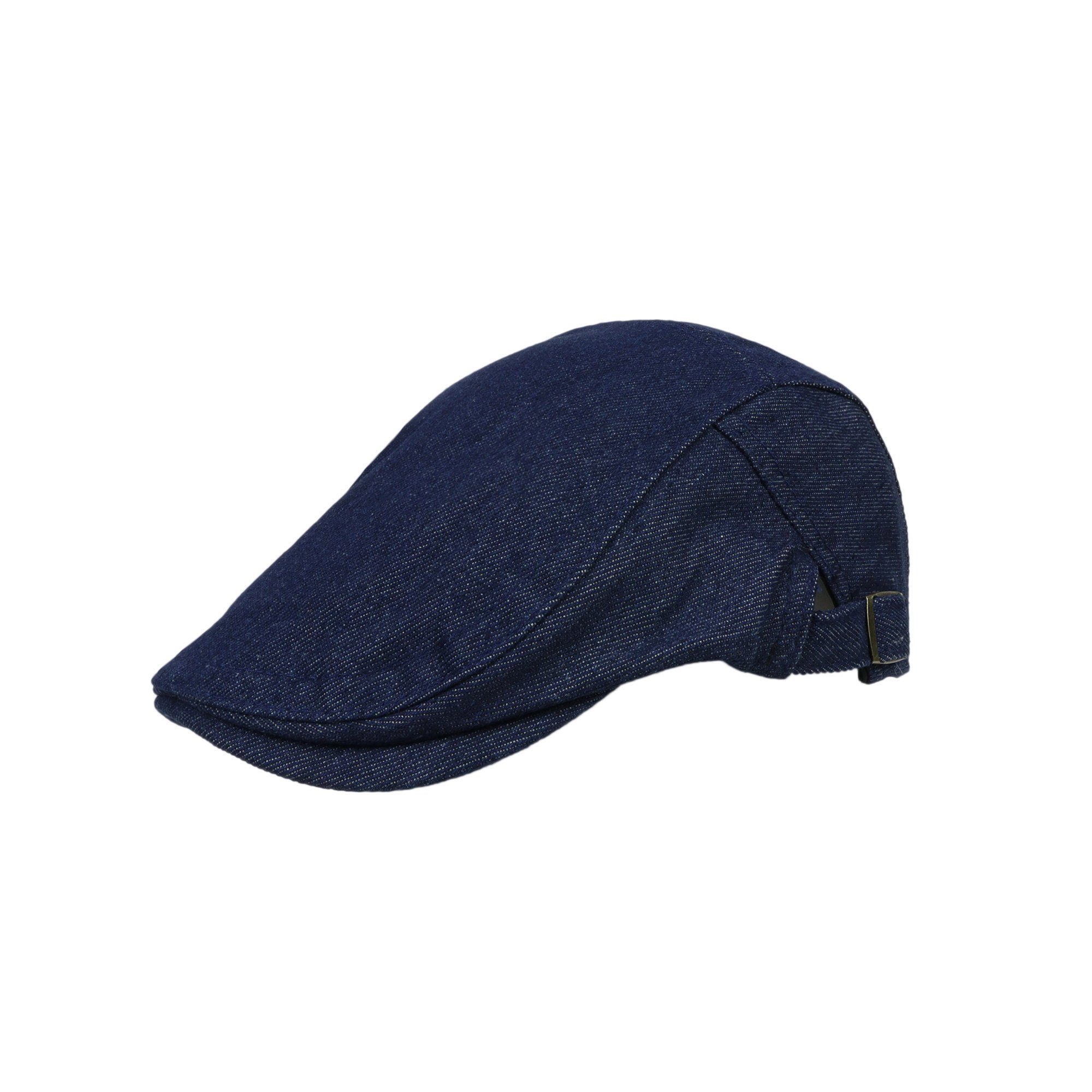 ZEBRO Flat Cap Schiebercap blau