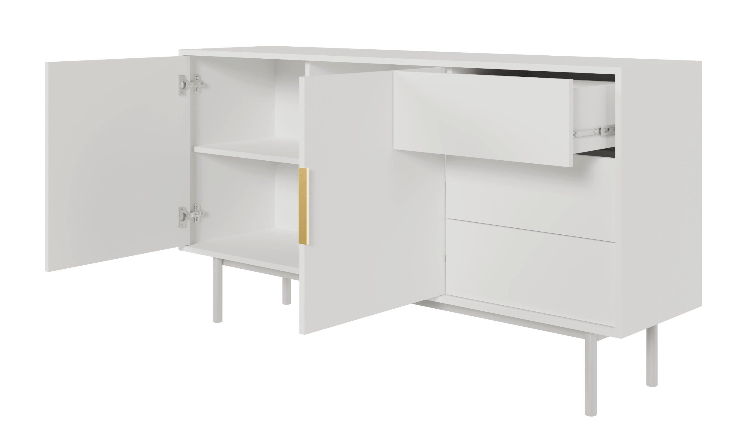 Selsey Sideboard VIVIARO, 2-türig mit 3 Schubladen, 154 cm