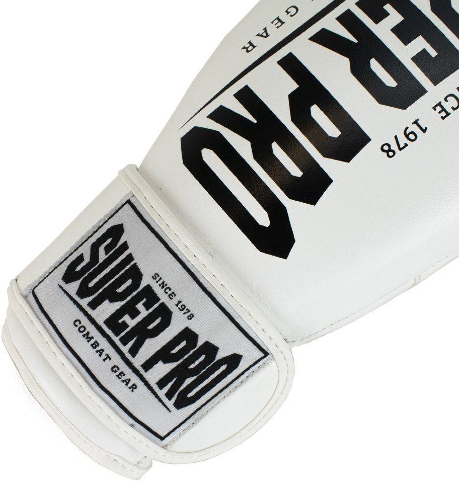 Pro Boxhandschuhe Champ weiß-schwarz Super