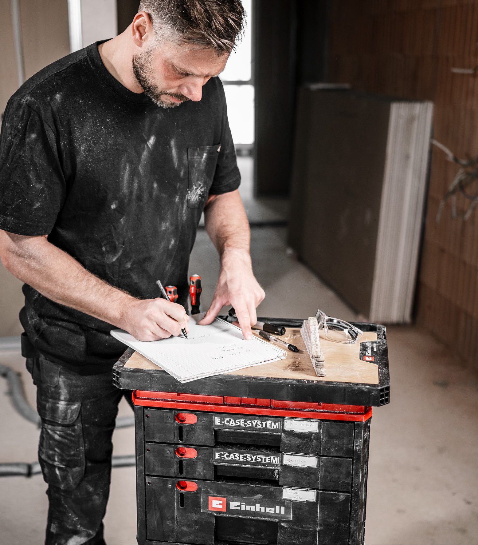 Einhell Werkzeugkoffer E-Case Arbeitsplatte