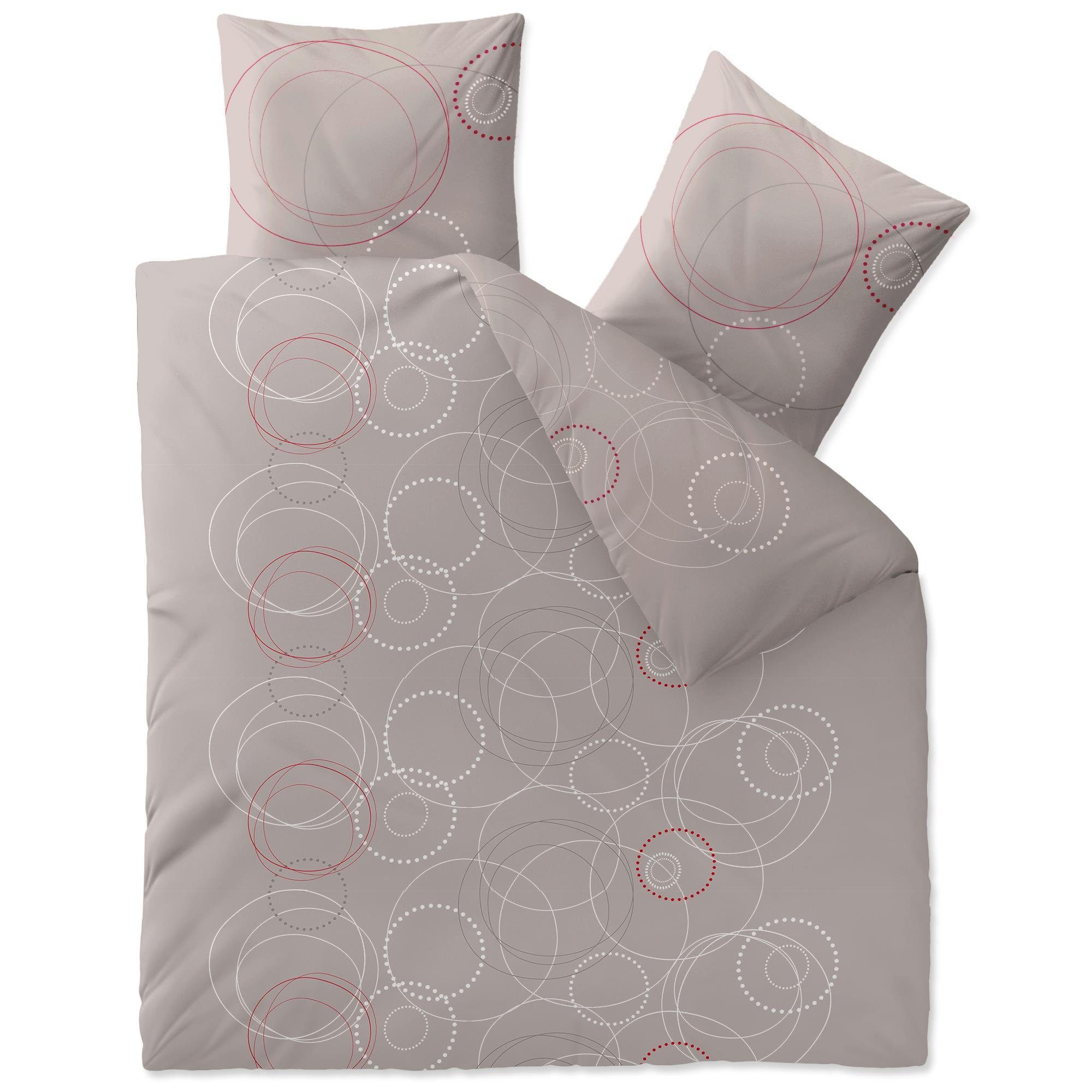 aqua-textil Bettwäsche Trend Bettgarnitur Renforcé Reißverschluss günstig online kaufen