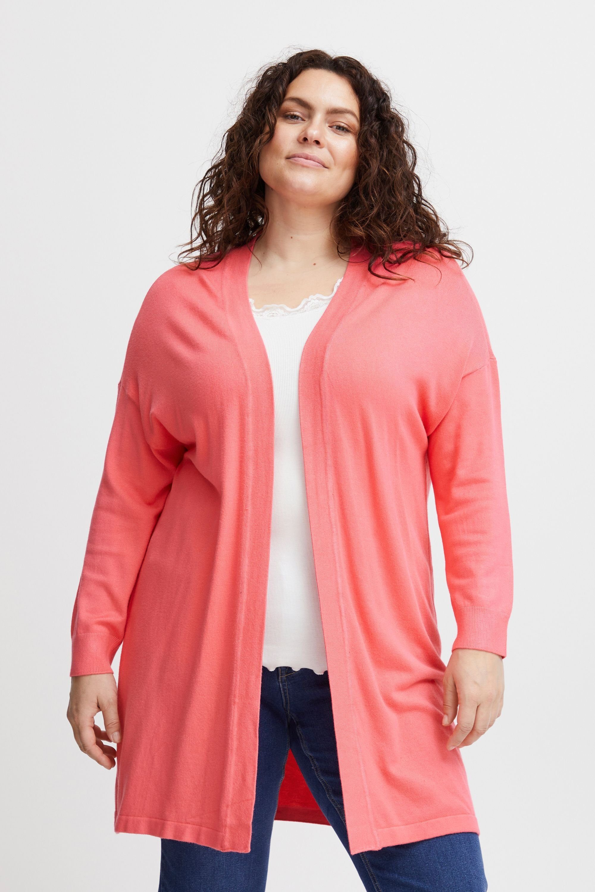 fransa Sweatjacke Fransa FPBLUME CAR 1 Coral Paradise | Jacken