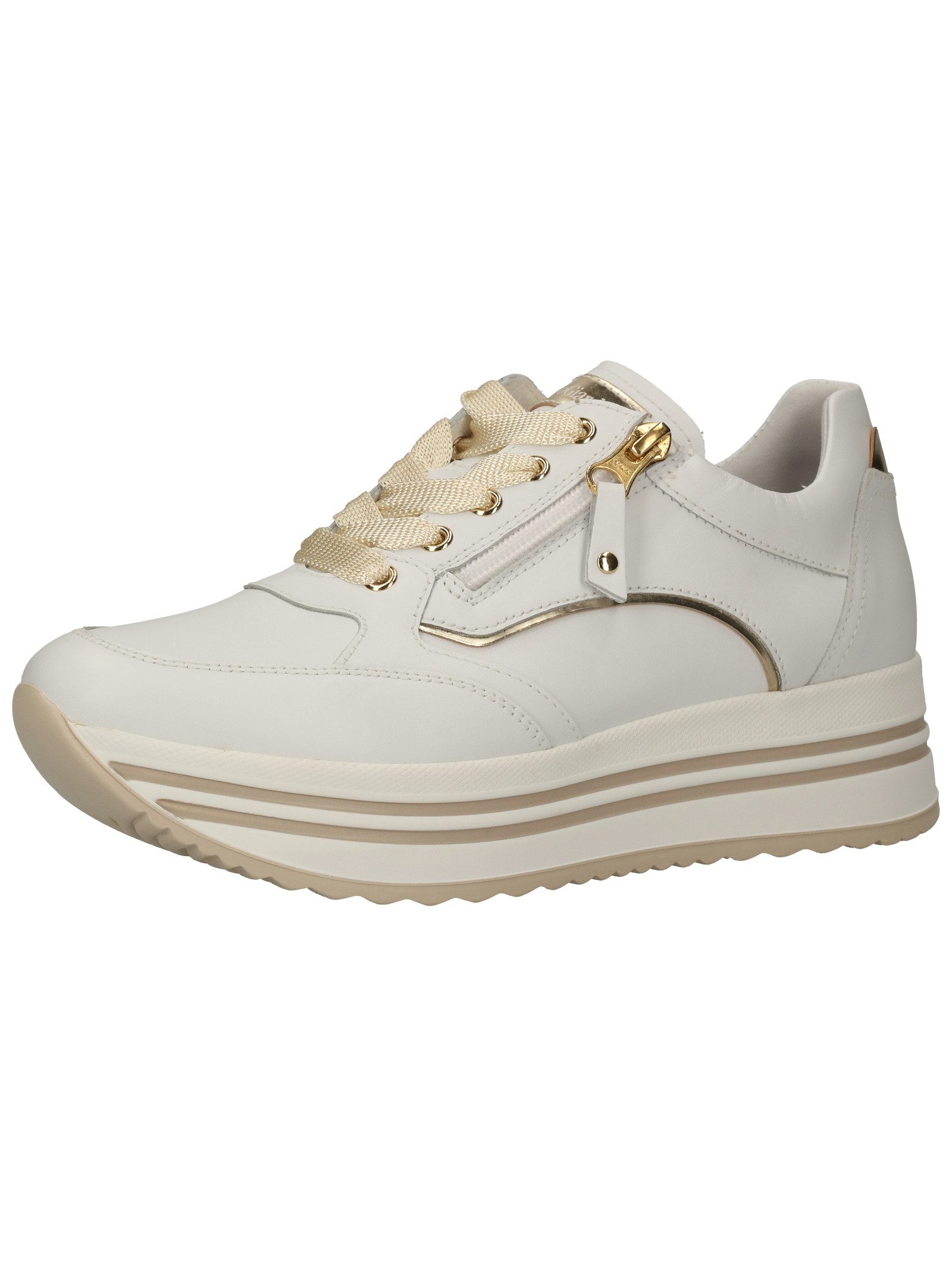Sneaker Leder Plateausneaker