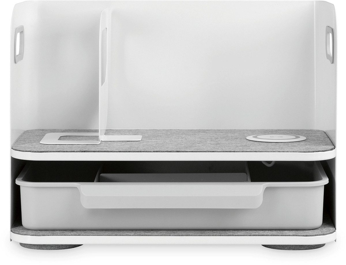 ASSMANN Monitor-Halterung DIGITUS Desktop Organizer mit Qi-Ladegerät